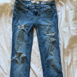 Hollister low rise super skinny jeans